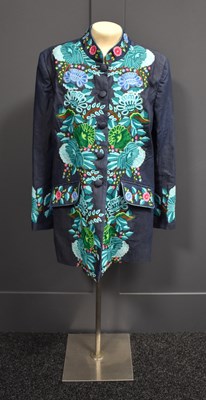 Lot 485 - A Beatrice Von Tresckow embroidered denim coat,...