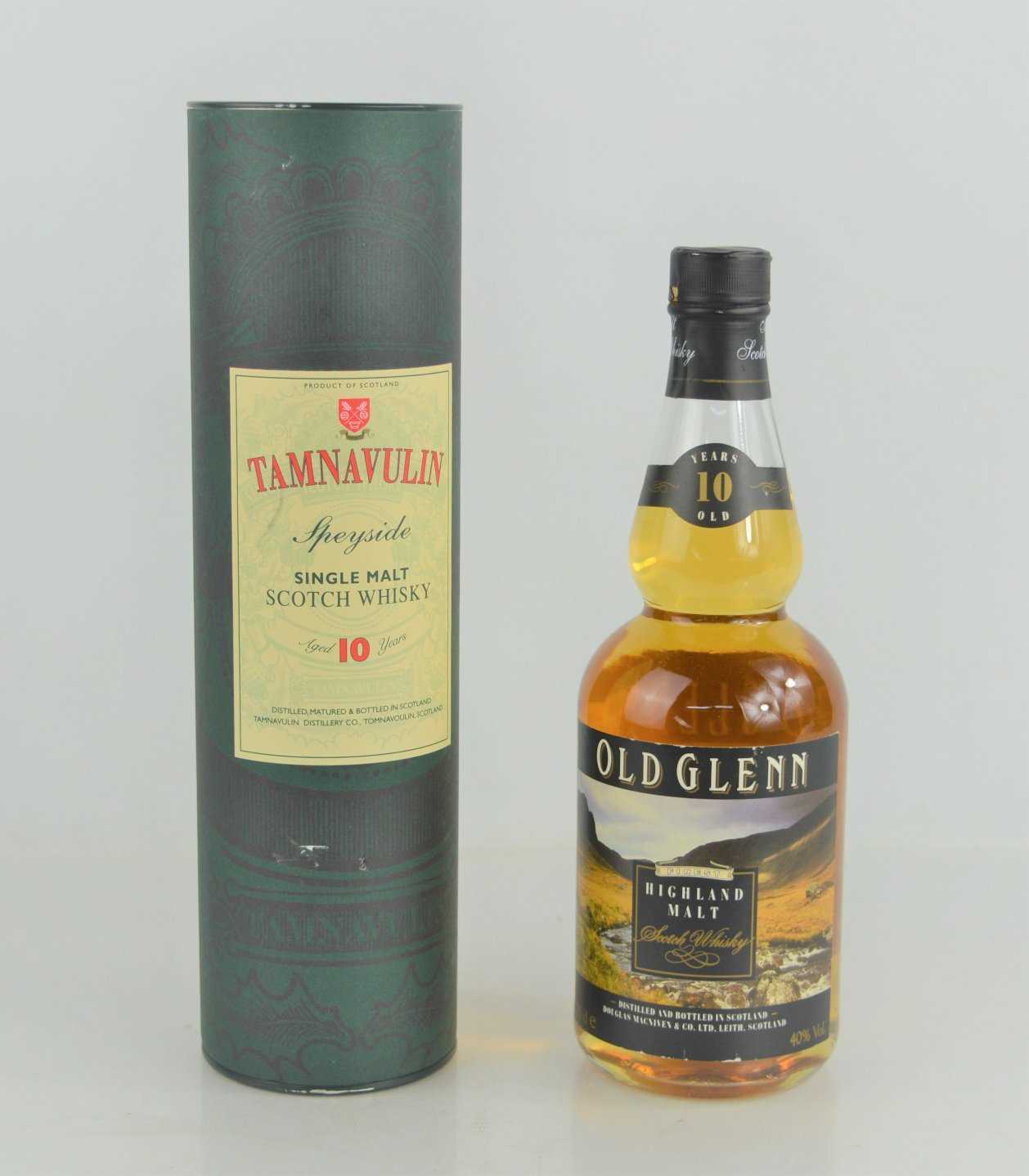 Lot 332 - Two bottle of 10yr old Scotch whisky,...