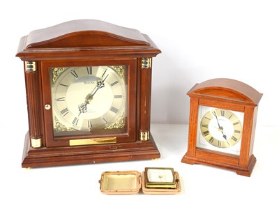 Lot 173 - A Bulova quartz mantle clock, Westminster...