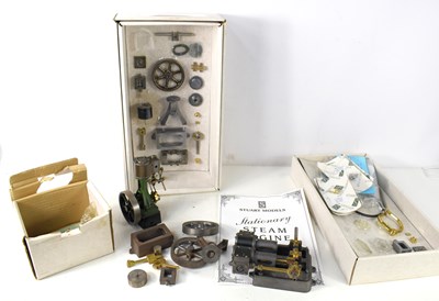 Lot 445 - A Stuart 10v stationary steam engine together...