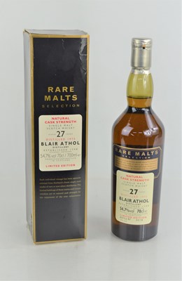 Lot 383 - A bottle of Blair Athol 27yr old single malt...