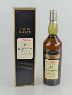 Lot 384 - A bottle of Blair Athol 27yr old single malt...