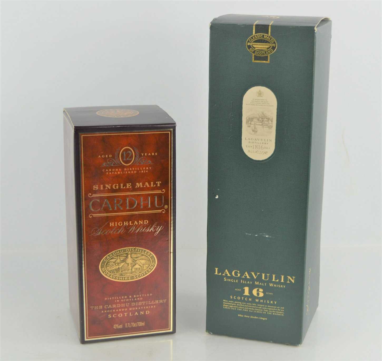 Lot 334 - Two bottles of single malt Scotch whisky,...