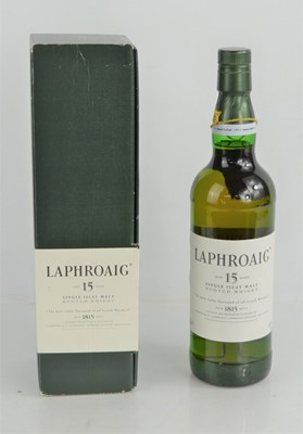 Lot 365 - A bottle of Laphroaig 15 year old single malt...