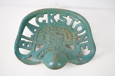 Lot 200 - A Blackstones of Stamford cast iron tractor seat.