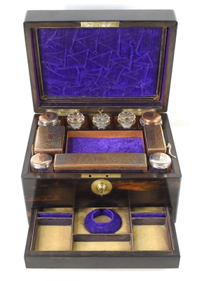 Lot 117 - A 19th century coromandel vanity case, fully...