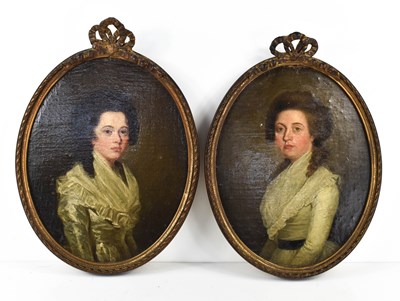 Lot 425 - A pair of small late 18th century oval...