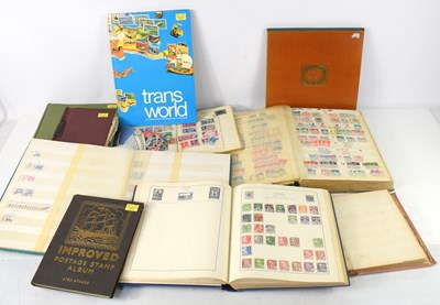 Lot 153 - A group of stamp albums containing GB and...