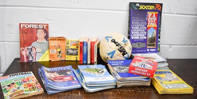 Lot 211 - A large selection of football programs, to...