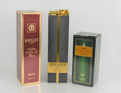 Lot 338 - Two bottles of Roullet cognac, Amber Gold and...