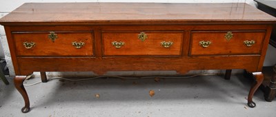 Lot 554 - An 18th century George III sideboard, or...