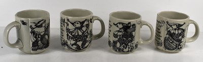 Lot 294 - A group of four Rosenthal Studio Linie pottery...