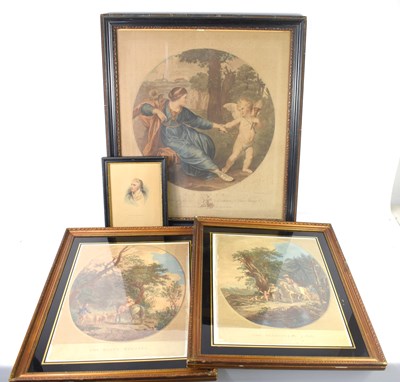 Lot 402 - After Francesco Bartolozzi (1727-1815): a pair...