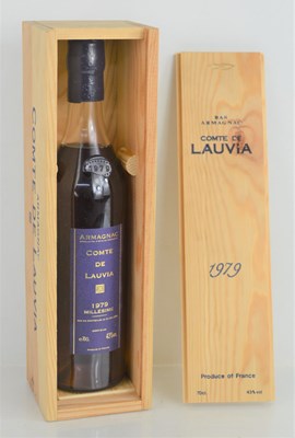 Lot 341 - A bottle of Comte de Lauvia 1979 armagnac,...