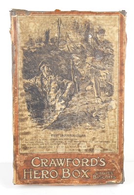 Lot 15 - A WWI era Crawford's "Hero Box" biscuit tin,...