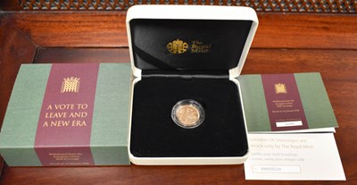 Lot 56 - A Royal Mint 2020 Gold Sovereign, Withdrawal...