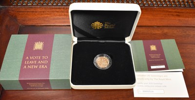 Lot 138 - A Royal Mint 2020 Gold Sovereign, Withdrawal...