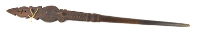 Lot 77 - A carved wooden shaft, possibly for a spear or...