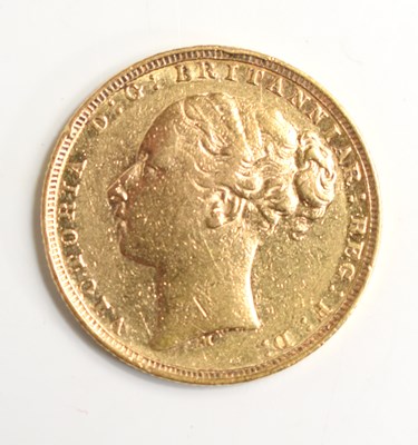 Lot 126 - A Queen Victoria full gold sovereign dated 1879.