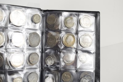 Lot 100 - An album of mostly British silver coins to...