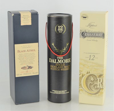 Lot 358 - Three bottle of single malt Scotch whiskey,...