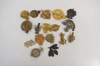 Lot 42 - A group of military cap badges including...