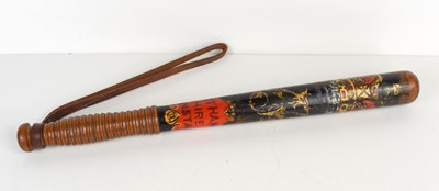 Lot 69 - A Victorian truncheon, painted with a Crown...