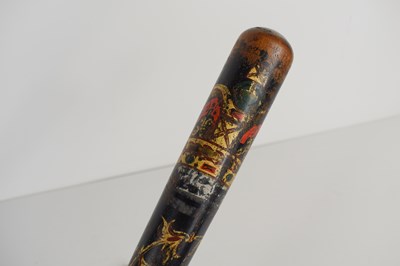 Lot 69 - A Victorian truncheon, painted with a Crown...