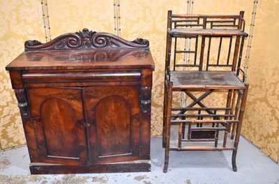 Lot 537 - A Victorian mahogany sideboard having a carved...