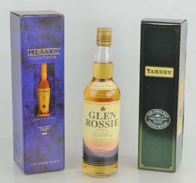 Lot 380 - A bottle of Tamdhu Scotch whiskey together...