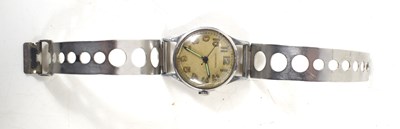 Lot 79 - A Longines military style gents watch with...