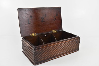 Lot 19 - A Georgian mahogany cigar box, with a shaped...