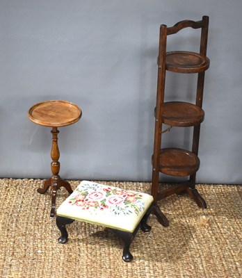 Lot 291 - A 19th century mahogany wine table together...