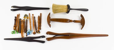 Lot 3 - A selection of 19th century treen, to include...