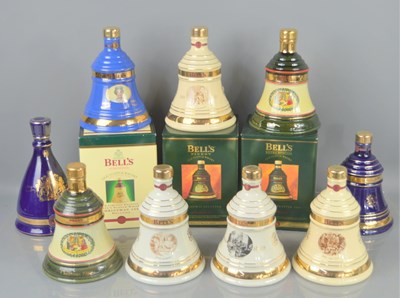 Lot 371 - Twelves Bells old Scotch whiskey decanters...