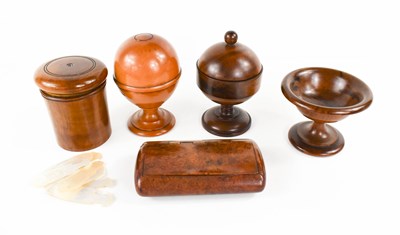 Lot 11 - A group of 19th century treen to include a...