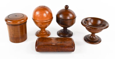 Lot 11 - A group of 19th century treen to include a...