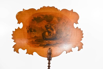 Lot 24 - An 18th century walnut feather fan handle...
