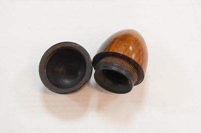 Lot 30 - A group of treen sewing aids, to include a...