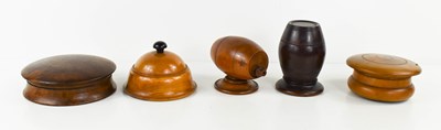 Lot 31 - A group of 19th century treen, to include two...