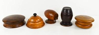 Lot 31 - A group of 19th century treen, to include two...