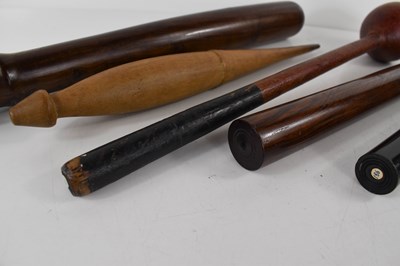Lot 33 - An early 19th century lignum vitae cylindrical...
