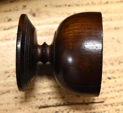Lot 45 - Four pieces of treen, to include a cylindrical...