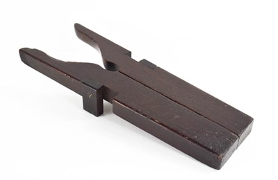 Lot 61 - A 19th century treen travelling boot remover,...