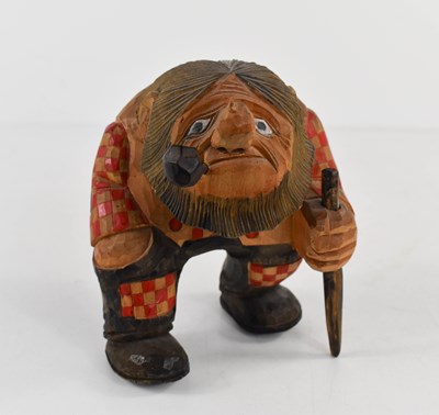 Lot 89 - A Norwegian hand carved troll, in the style of...
