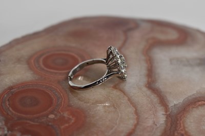 Lot 12 - A diamond dress ring, set with nine brilliant...