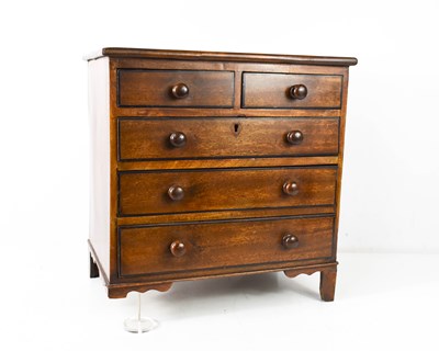 Lot 110 - A 19th century mahogany apprentice piece chest...