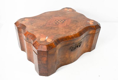 Lot 104 - A 19th century French marquetry box, of...