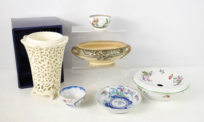 Lot 123 - A 19th century spode cup and saucer, oval...