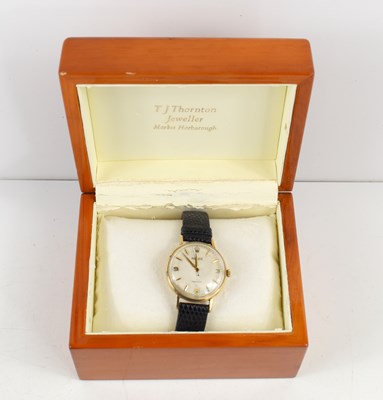 Lot 342 - A 9ct gold cased vintage Rolex Precision watch,...